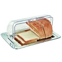 Porta Pão Inox Cúpula Acrílico Basculante Vision Multiuso - 3