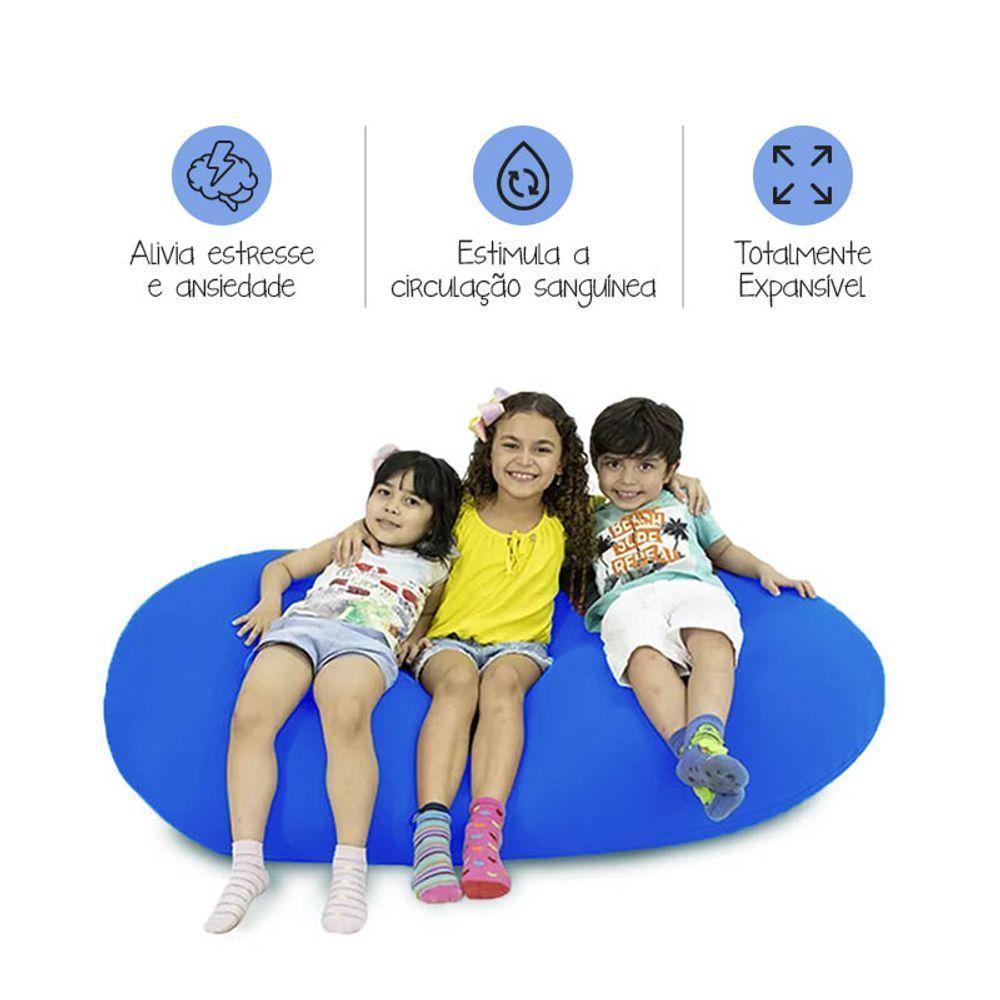 Puff Zion Midi Azul Royal - Super Confortável E Sensorial - 3