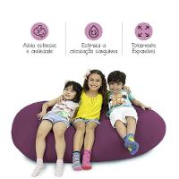 Puff Zion Midi Cor Vinho - Sensorial, Leve E Macio - 5