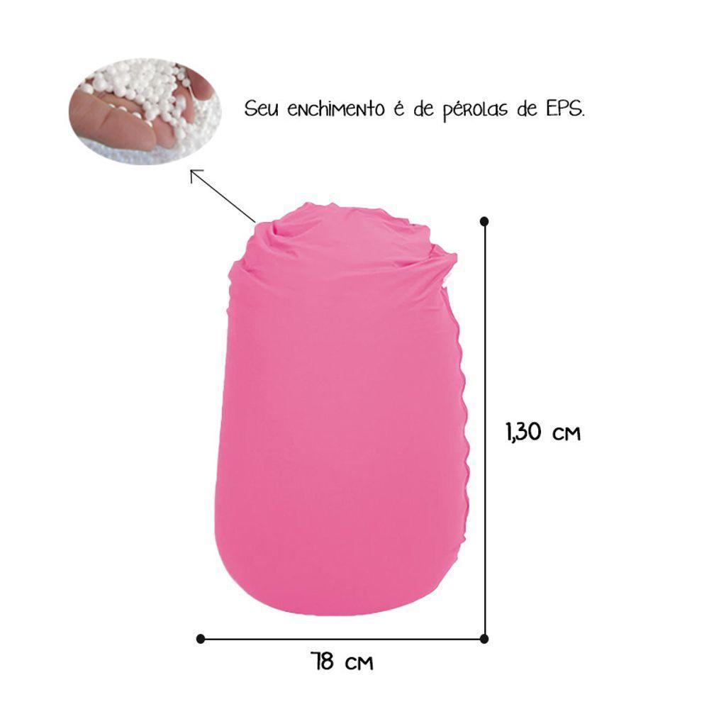 Puff Zion Midi Pink - Estrutura Elástica, Sensorial - 4