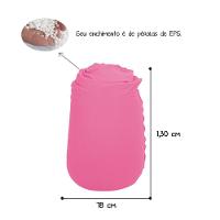 Puff Zion Midi Pink - Estrutura Elástica, Sensorial