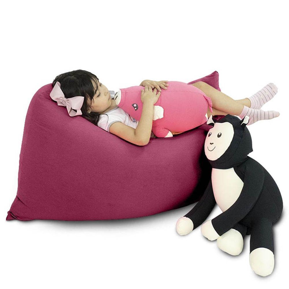 Puff Noah Mini Cor Vinho - Versátil E Prático - 5