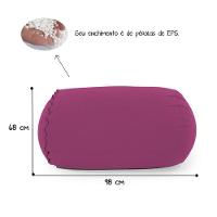 Puff Rollo Vinho - Sensorial, Leve E Recheado De Pérolas