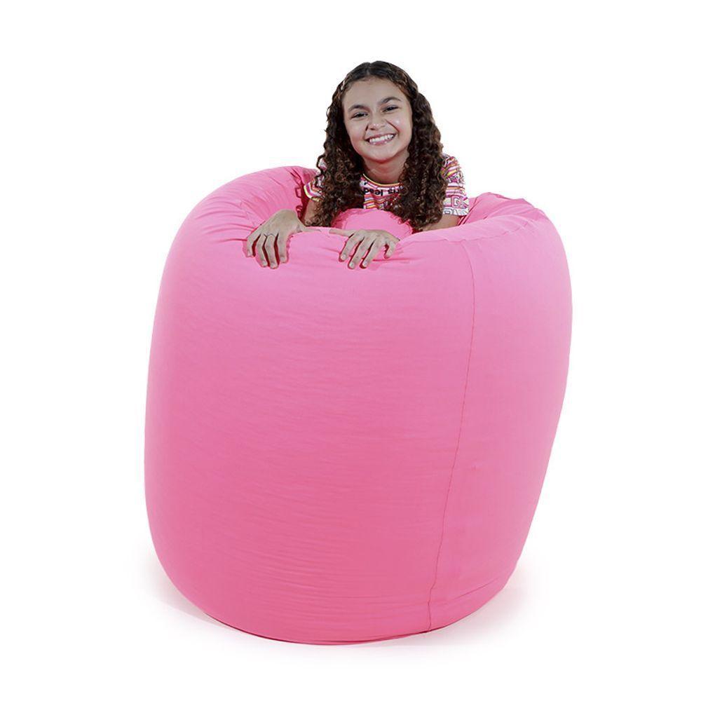 Puff Rollo - Sensorial E Versátil Cor Rosa Chiclete - 2