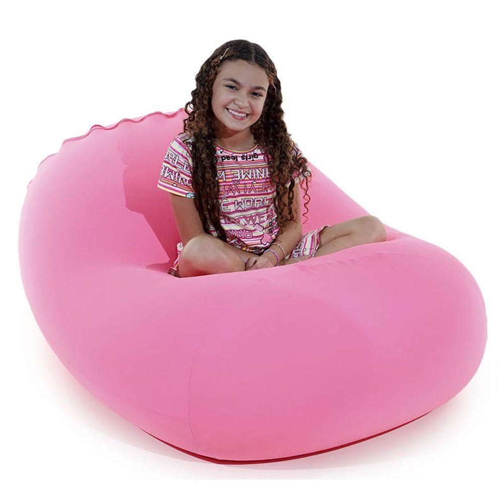 Puff Rollo - Sensorial E Versátil Cor Rosa Chiclete - 3