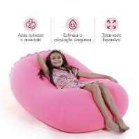 Puff Rollo - Sensorial E Versátil Cor Rosa Chiclete