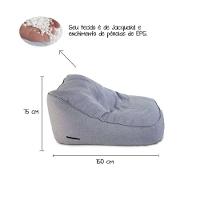 Chaise Lounge Hannah - Puff Feito Em Tecido