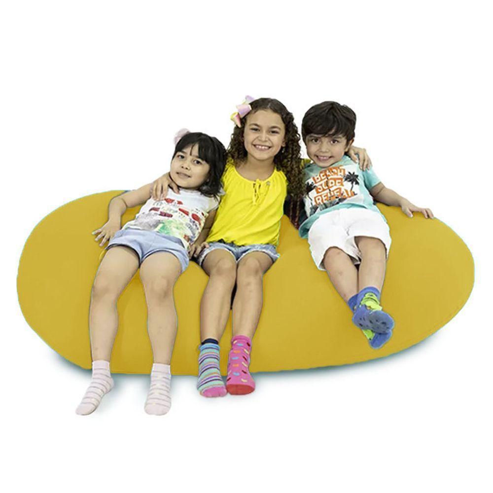 Puff Zion Midi Amarelo - Versátil, Sensorial E Macio - 3