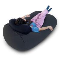 Puff Kevin - Puff Com Apoio De Cabeça - Preto - 5