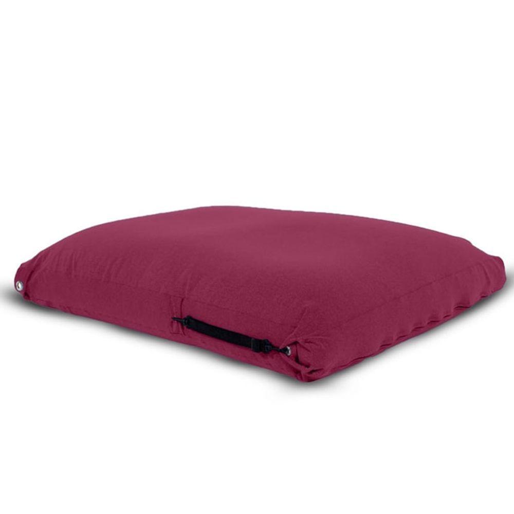 Puff Sarah Cor Vinho - Sensorial, Leve E Macio - 1