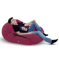 Puff Sarah Cor Vinho - Sensorial, Leve E Macio - 7