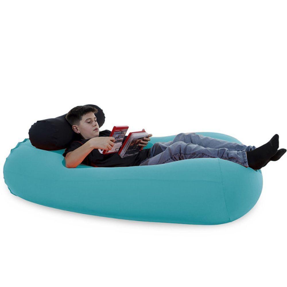 Puff Kevin - Puff Com Apoio De Cabeça - Verde Jade - 2