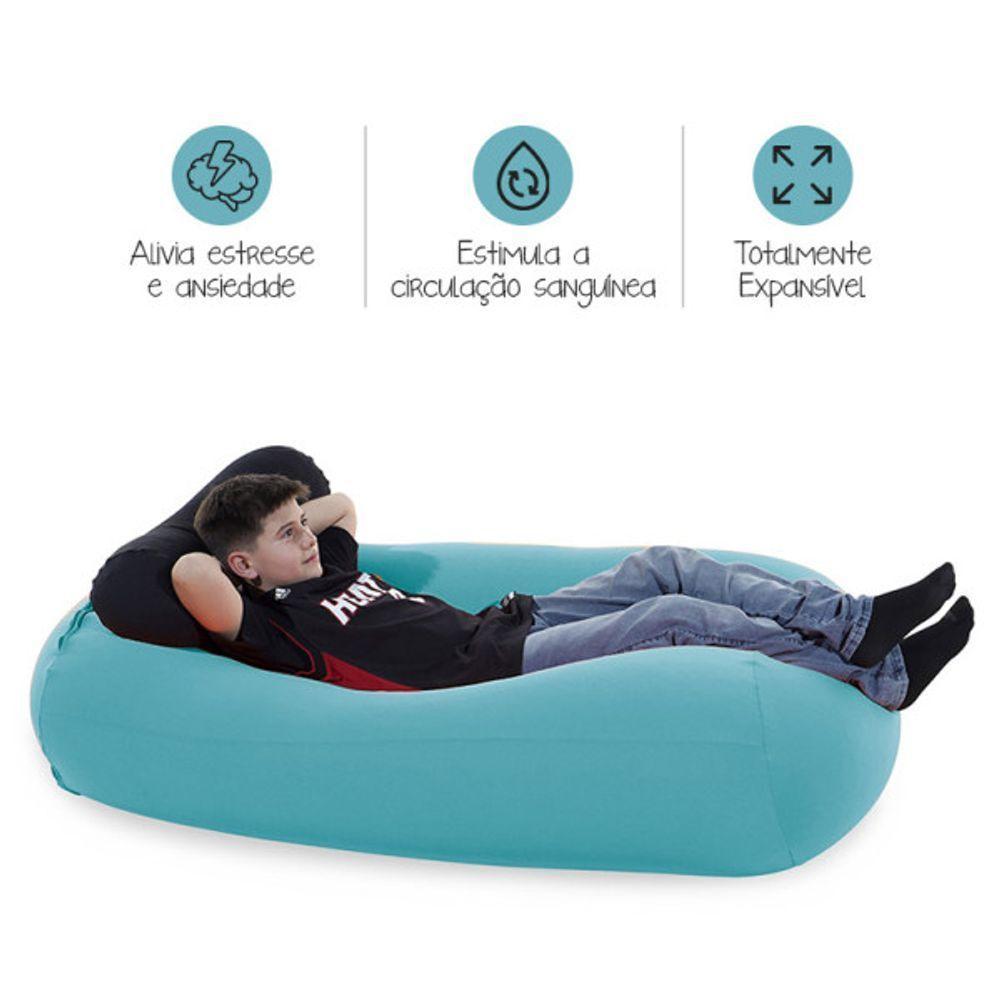 Puff Kevin - Puff Com Apoio De Cabeça - Verde Jade - 3