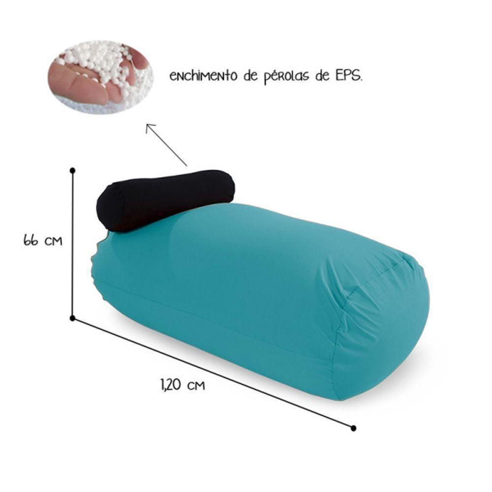 Puff Kevin - Puff Com Apoio De Cabeça - Verde Jade - 4