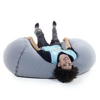 Puff Rollo - Sensorial E Versátil Com Enchimento Cor Cinza - 5