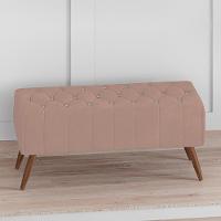 Puff Puf Para Sala 100 Cm Pes Madeira Trit Veludo Sl 949 Peer Sl 949 - 5