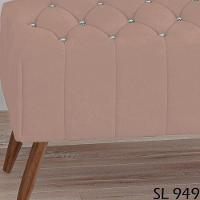 Puff Puf Para Sala 100 Cm Pes Madeira Trit Veludo Sl 949 Peer Sl 949 - 7