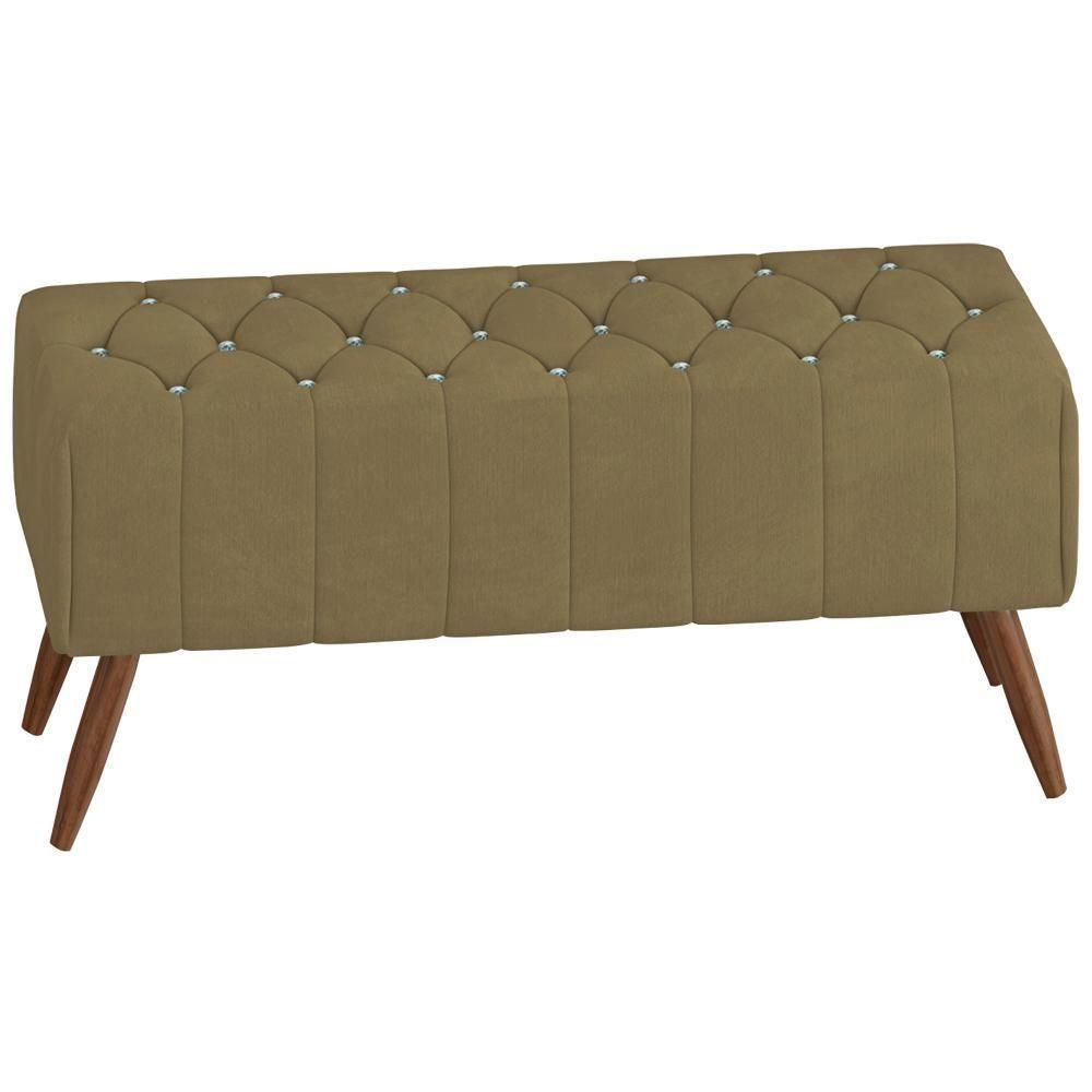 Puff Puf Para Sala 100 Cm Pes Madeira Trit Veludo Sl 945 Peer Sl 945 - 1