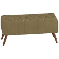 Puff Puf Para Sala 100 Cm Pes Madeira Trit Veludo Sl 945 Peer Sl 945 - 1