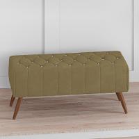 Puff Puf Para Sala 100 Cm Pes Madeira Trit Veludo Sl 945 Peer Sl 945 - 3