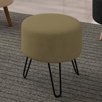 Puff Puf Para Sala Pes Metal Small Veludo Sl 945 Peer Sl 945 - 3