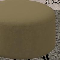 Puff Puf Para Sala Pes Metal Small Veludo Sl 945 Peer Sl 945 - 6