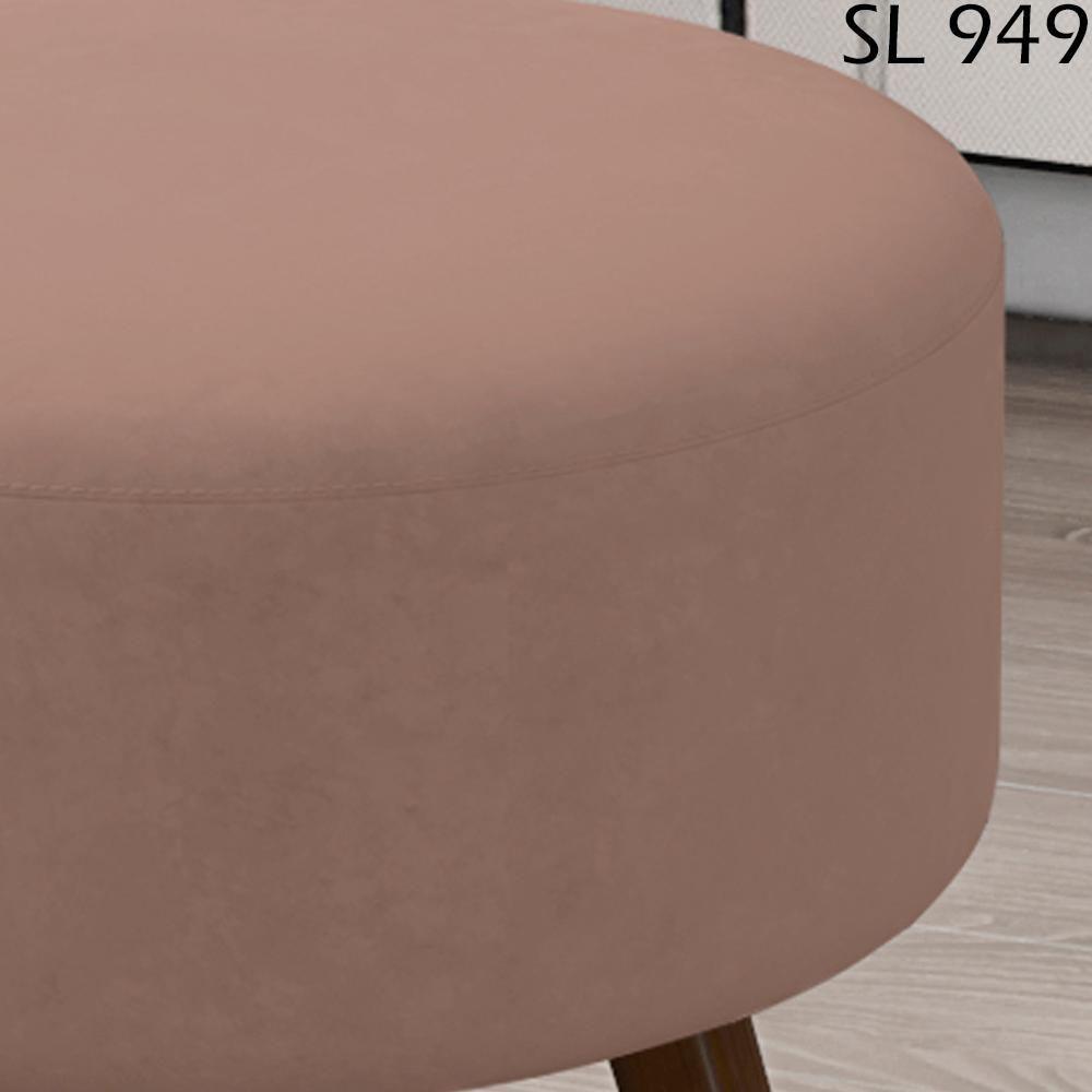 Puff Puf Para Sala Pes Palito Small Veludo Sl 949 Peer Sl 949 - 6