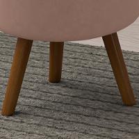 Puff Puf Para Sala Pes Palito Small Veludo Sl 949 Peer Sl 949