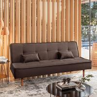 Sofá Cama Silver 3 Lugares Reclinável Suede Marrom Café 1,92 - Star Confort Marrom Café