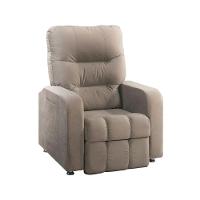 Poltrona Do Papai Reclinável Maldivas Suede Bege Marfim Plus Star Confort Bege Marfim - 1