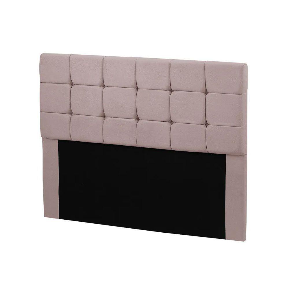 Cabeceira Cama Box Queen 1,60 Estofada Julia Veludo Rose Star Confort Rose - 1