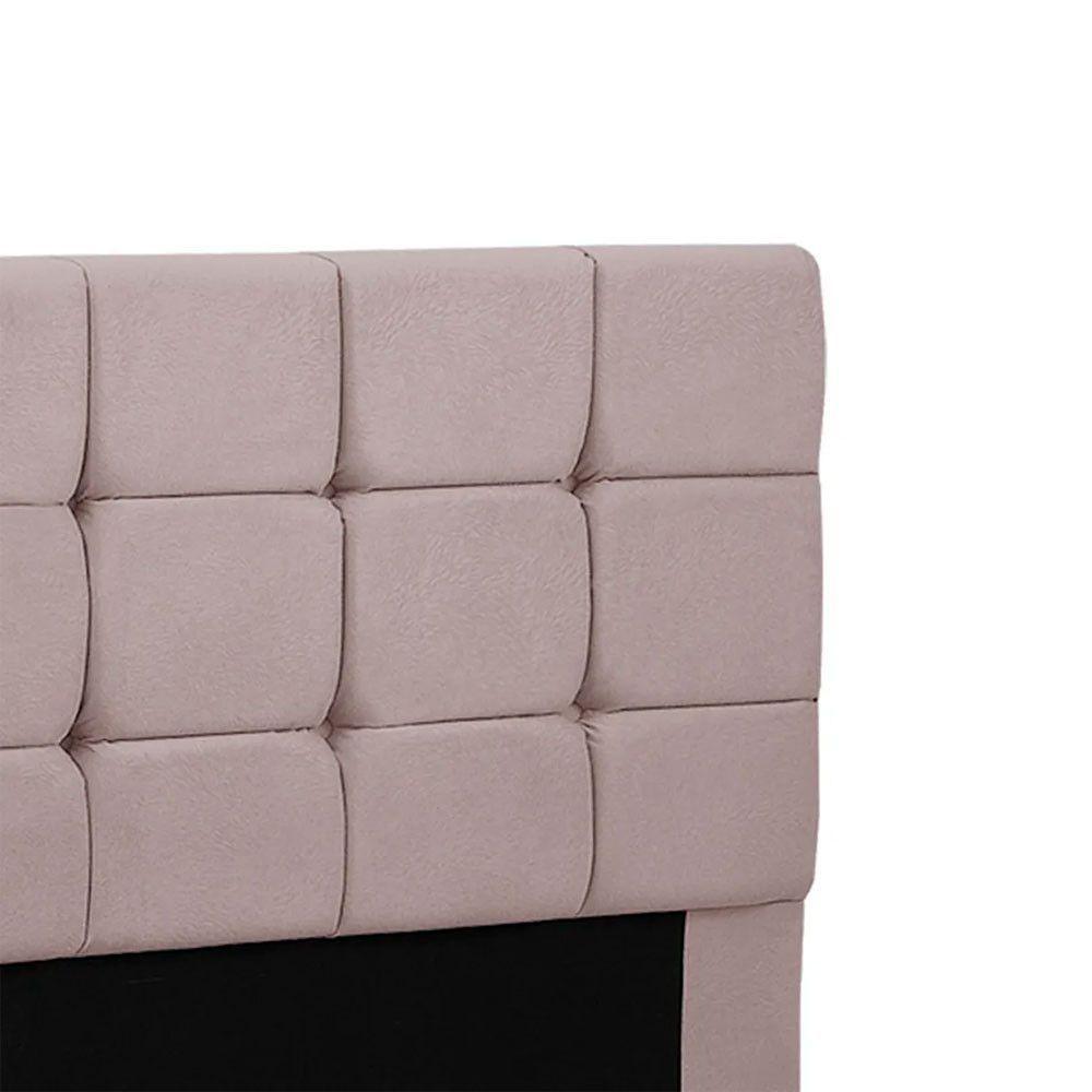 Cabeceira Cama Box Queen 1,60 Estofada Julia Veludo Rose Star Confort Rose - 2