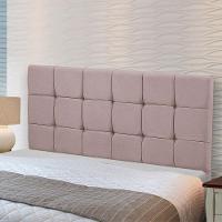 Cabeceira Cama Box Queen 1,60 Estofada Julia Veludo Rose Star Confort Rose - 3