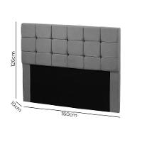 Cabeceira Cama Box Queen 1,60 Estofada Julia Veludo Chumbo Star Confort Chumbo - 3