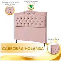 Cabeceira Cama Box Queen 1,60 Estofada Luxor Rose Holanda Plus Star Confort Rose - 2