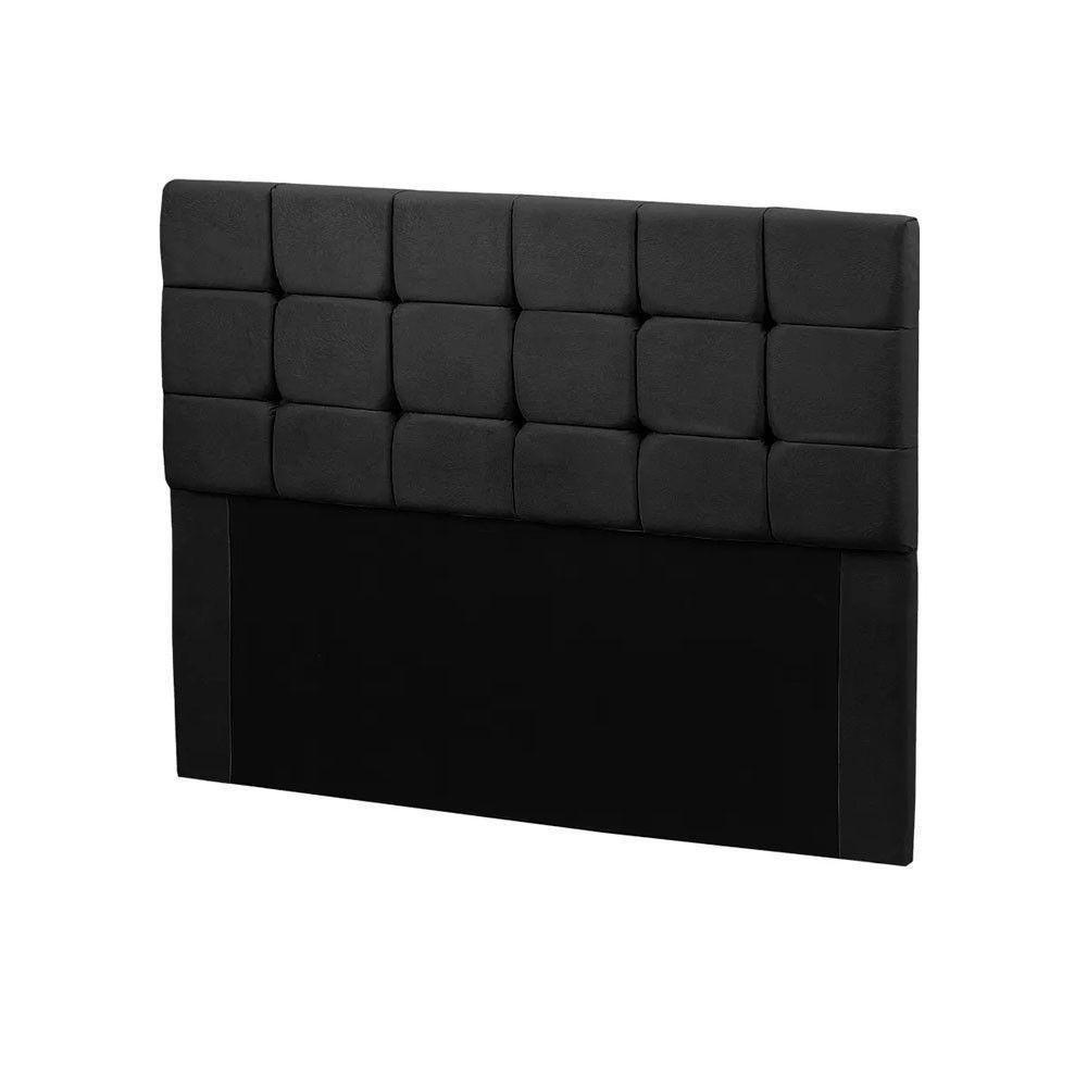 Cabeceira Cama Box Queen 1,60 Estofada Julia Veludo Preto Star Confort Preto - 1