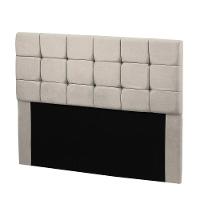Cabeceira Cama Box Queen 1,60 Estofada Julia Veludo Bege Marfim Star Confort Bege Marfim - 1