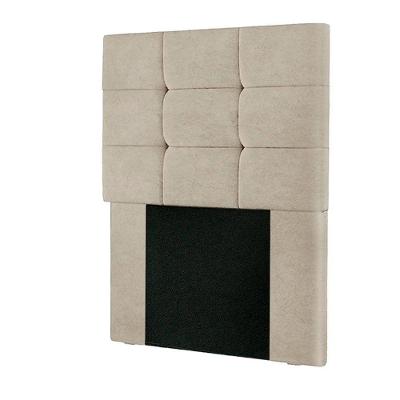 Cabeceira Estofada Cama Box Solteiro 0.90 Julia Suede Star Confort Bege
