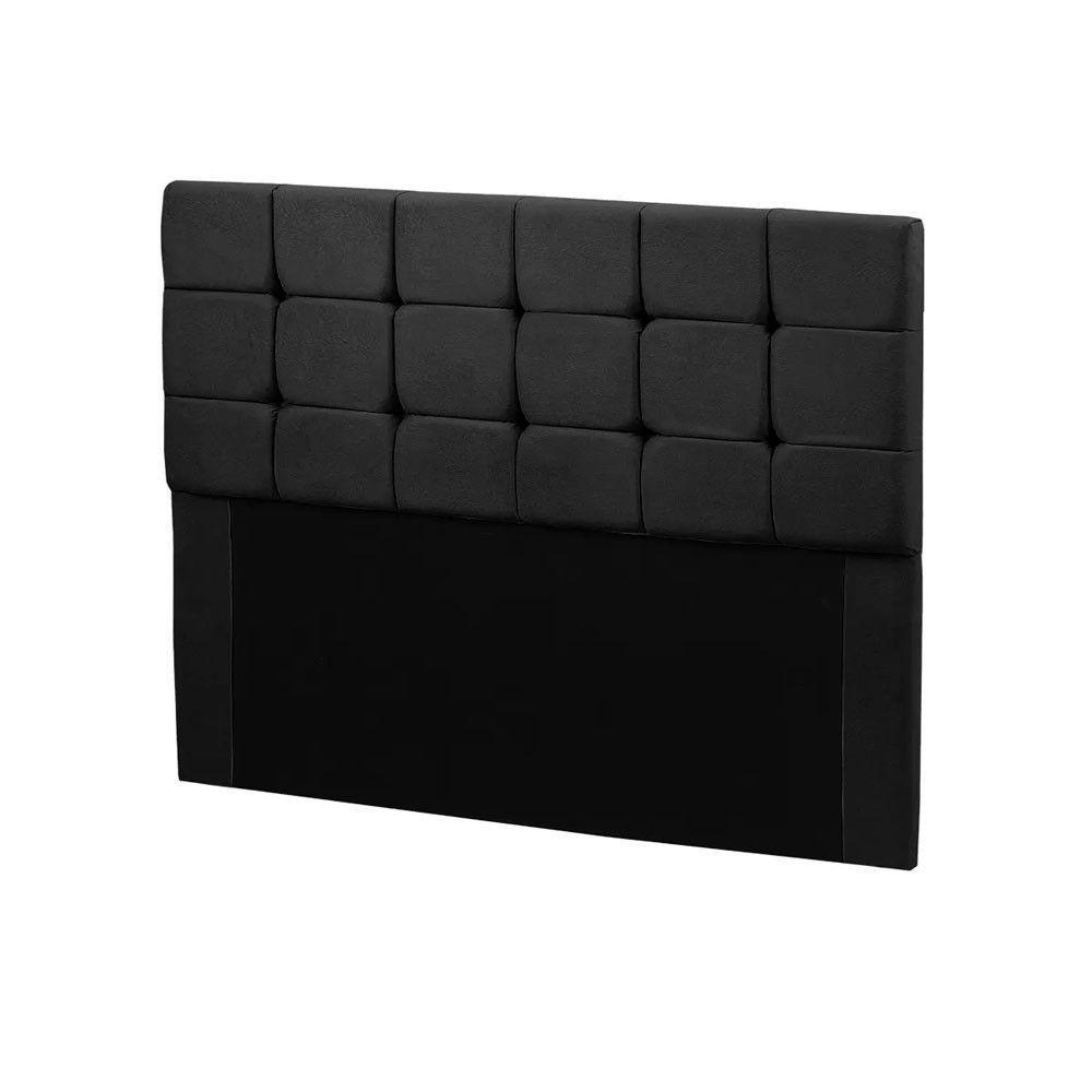 Cabeceira Julia 195cm De Largura King Size Veludo Star Confort Preto - 5