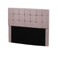 Cabeceira Julia Estofada King Size 195cm Em Veludo Rose Star Confort Rose - 1