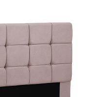 Cabeceira Julia Estofada King Size 195cm Em Veludo Rose Star Confort Rose - 2