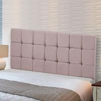 Cabeceira Julia Estofada King Size 195cm Em Veludo Rose Star Confort Rose - 3