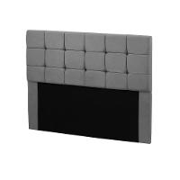 Cabeceira Julia Cama Box Casal 140cm Estofada Veludo Chumbo Star Confort Chumbo - 1