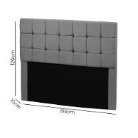 Cabeceira Julia 195cm De Largura King Size Veludo Star Confort Cinza Chumbo