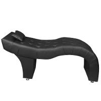 Maca Estofada Para Clínica De Estética Facial Com Capitonê Andressa Material Sintético Star Confort Preto - 11