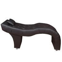 Maca Estofada Para Clínica De Estética Facial Com Capitonê Andressa Material Sintético Star Confort Marrom