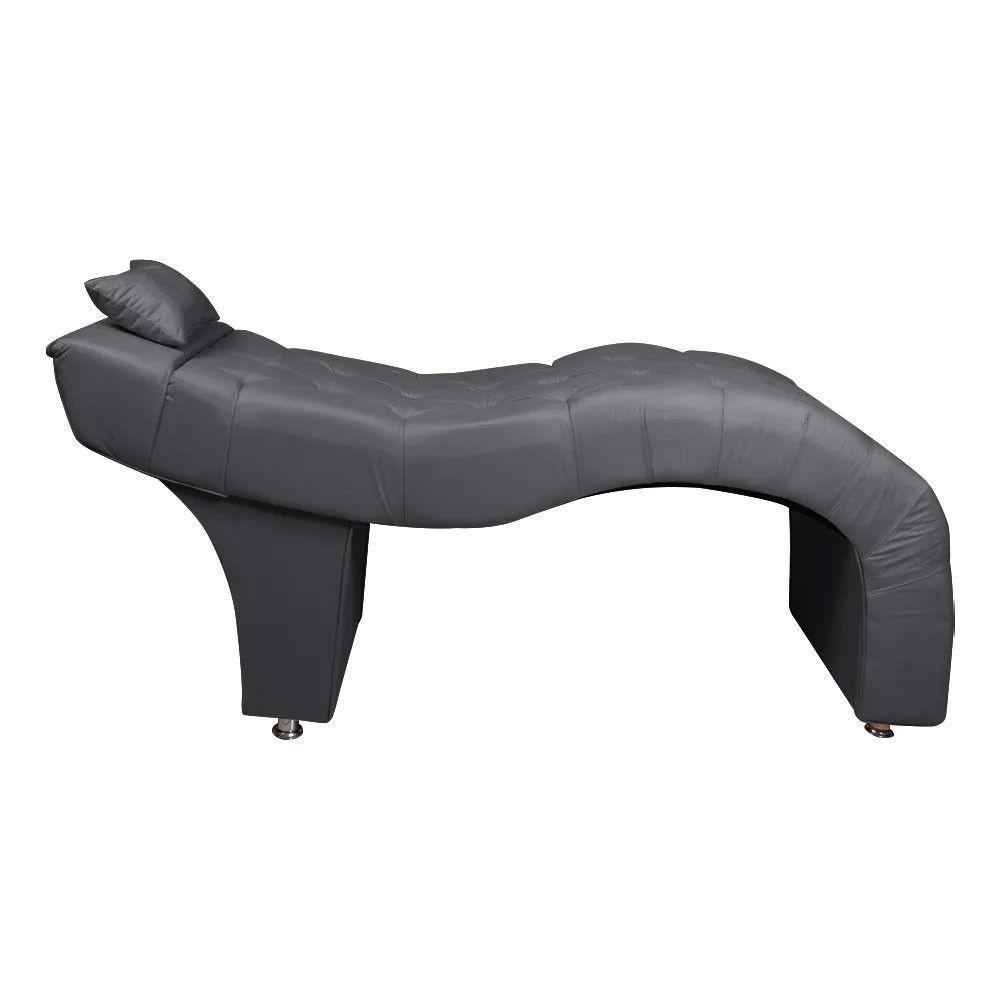 Maca Estofada Para Clínica De Estética Facial Com Capitonê Andressa Suede Star Confort Cinza - 6