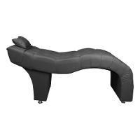 Maca Estofada Para Clínica De Estética Facial Com Capitonê Andressa Veludo Star Confort Cinza Chumbo - 3