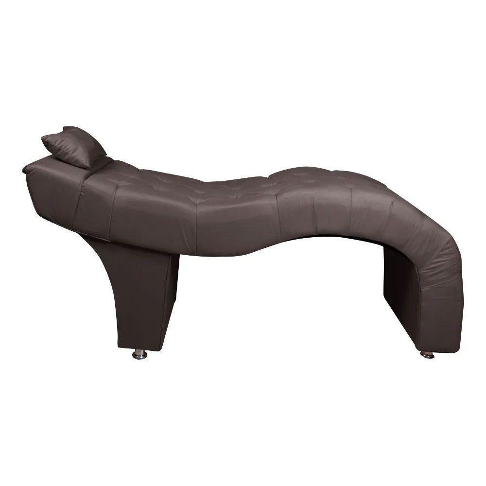 Maca Estofada Para Clínica De Estética Facial Com Capitonê Andressa Suede Marrom Claro Star Confort Marrom Claro - 7