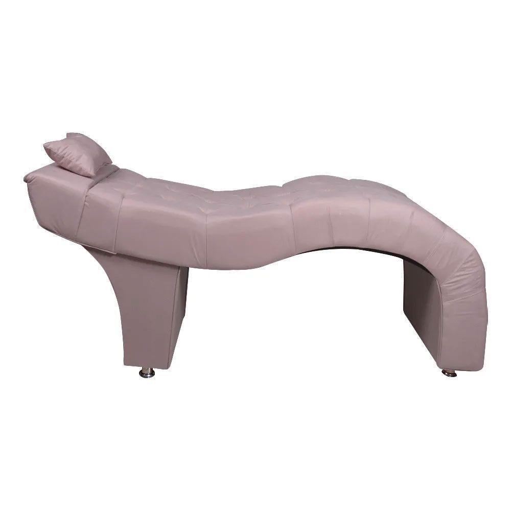 Maca Estofada Para Clínica De Estética Facial Com Capitonê Andressa Rosê Veludo Star Confort Rose - 6